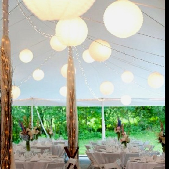 tent decor for a party, decorate a tent for a wedding, hiding the poles in a tent