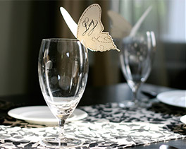 butterfly party or wedding theme, butterfly place cards
