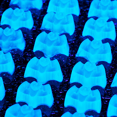 Vodka Tonic Jelly Shot bats for halloween that glow in the dark