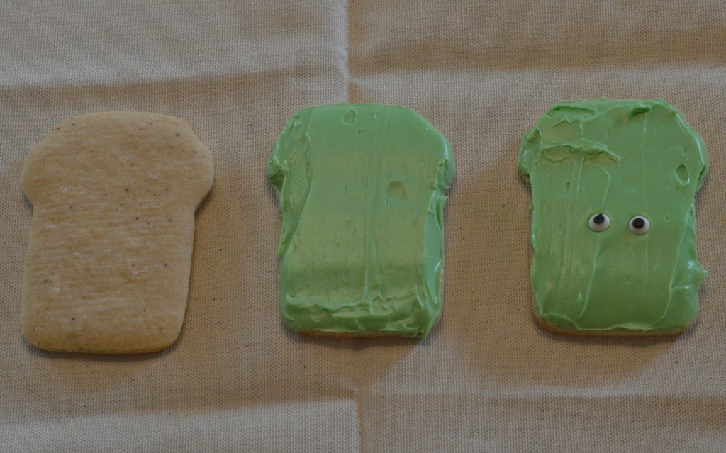 How to decorate a Frankenstein cookie