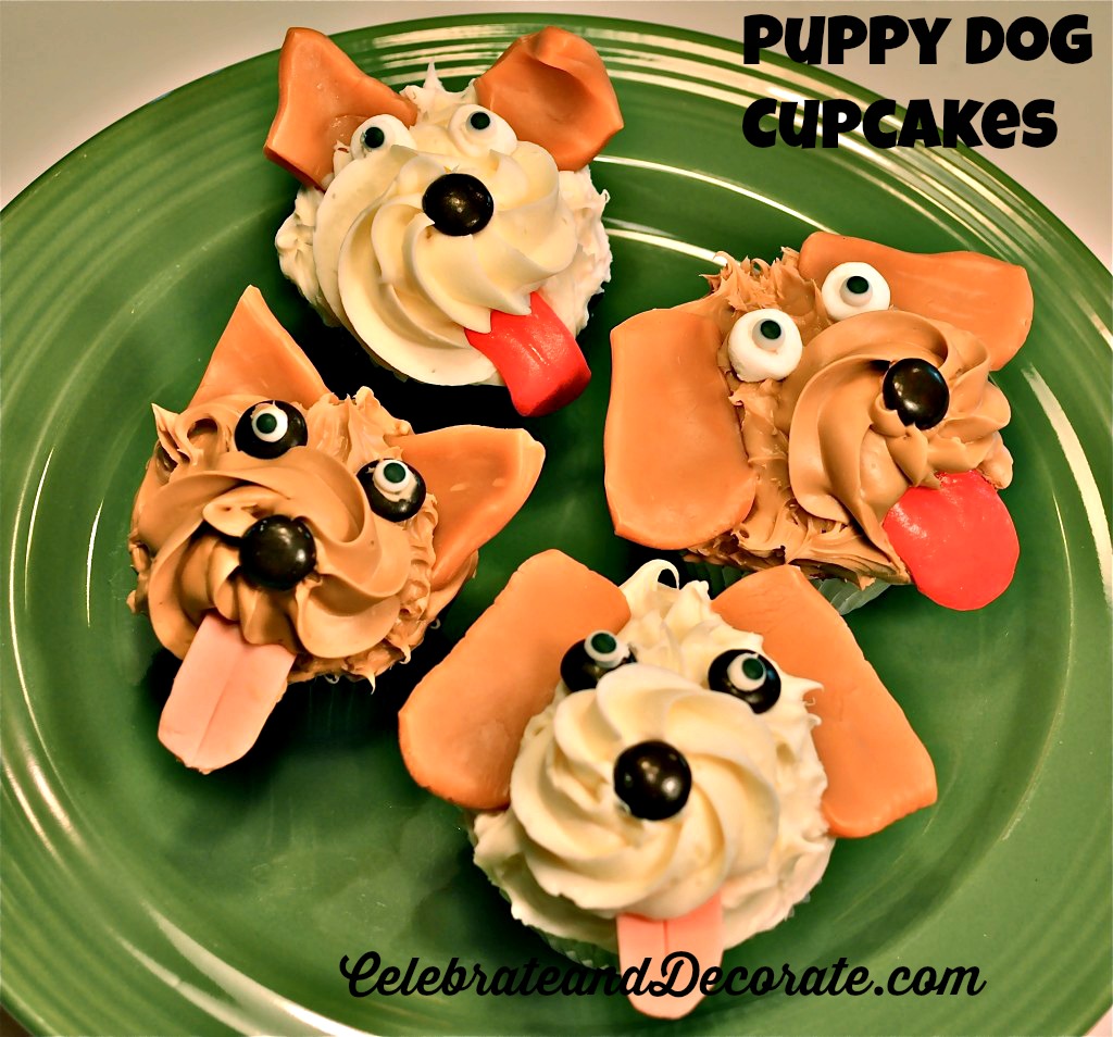 Puppy Dog Cupcakes #celebrateanddecorate