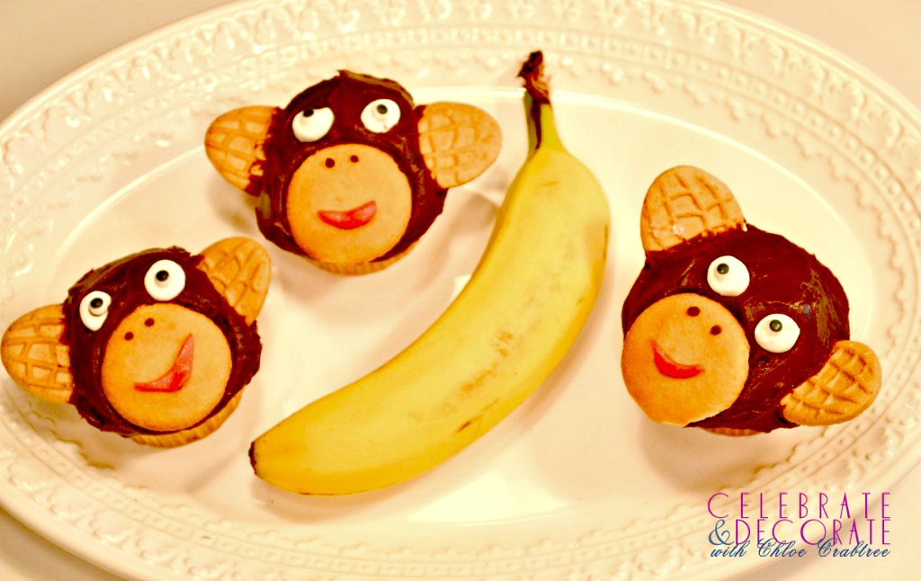 Monkey cupcakes