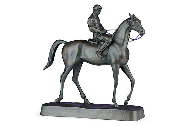 Horse and Jockey Statue