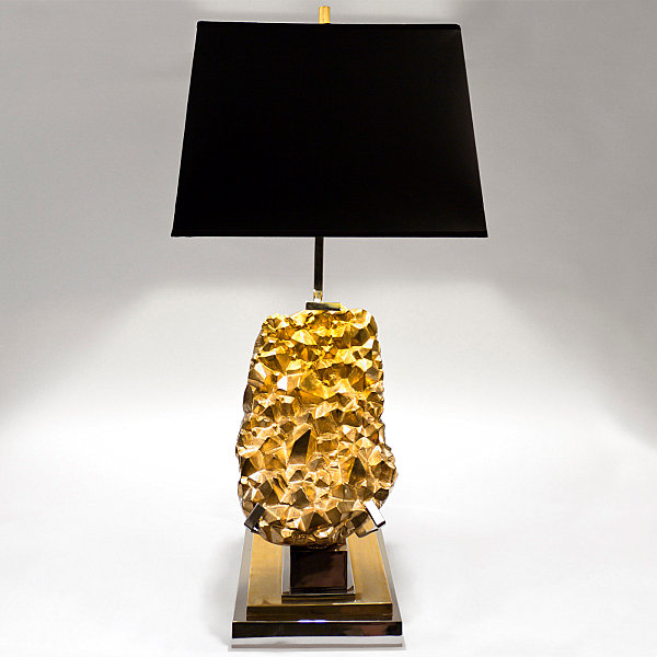Brass table lamp Finished with Black Color Ideas of Lampshade Design Ideas with Gold Color Ideas