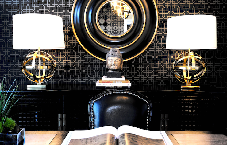 Black and Gold Office