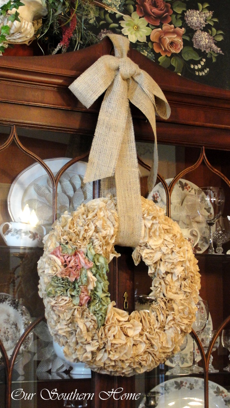 Coffee Filter Wreath ~ Our Southern Home
