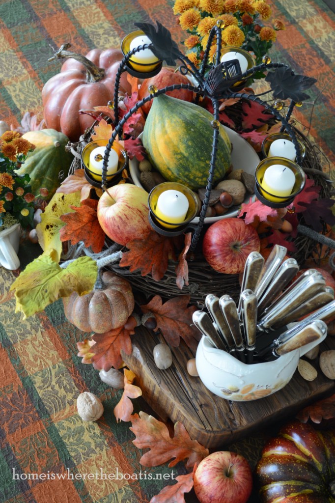 Fall Centerpiece ~ Home is Where the Boat Is