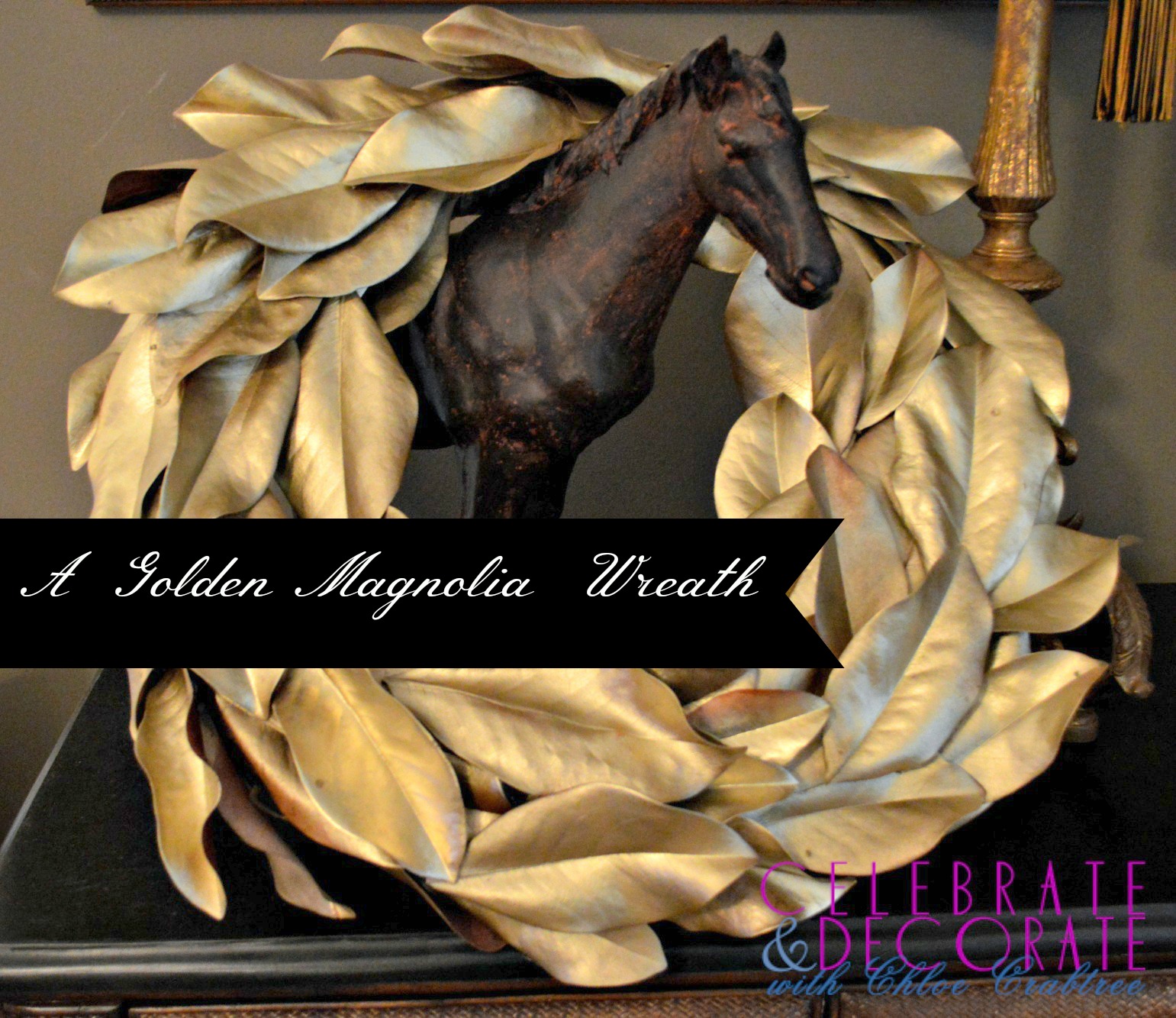 Golden-Magnolia-Wreath