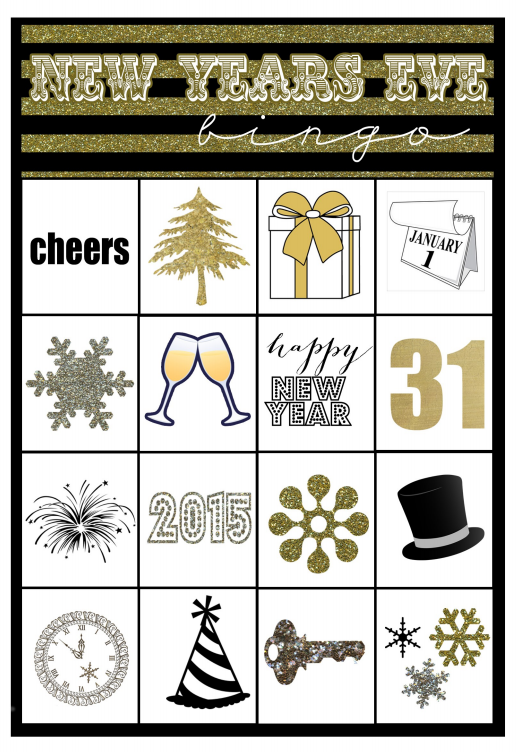 15 Free New Year's Eve Printables Celebrate & Decorate