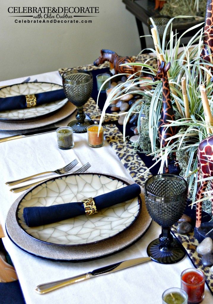 A Safari Party Tablesetting