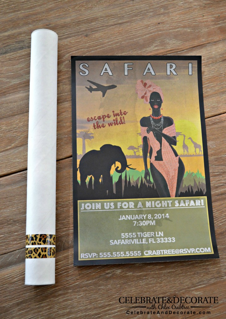 Unique Safari Party Invitation