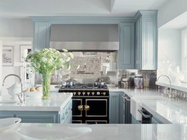 Beautiful-Blue-Gray-Kitchen