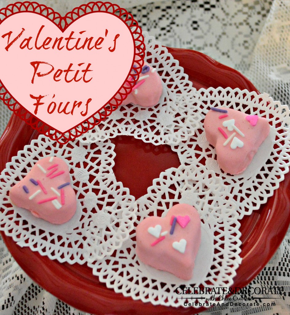 Easy Valentine's Petit Fours