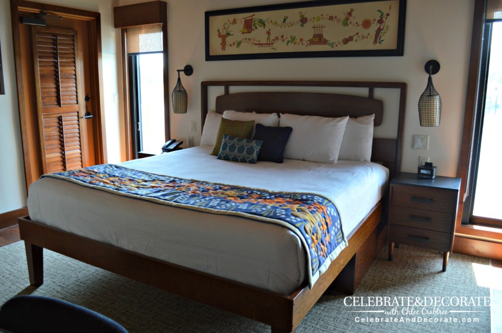 Master-bedroom-in-the-Overwater-bungalow-at-Disney's-Polynesian-Resort