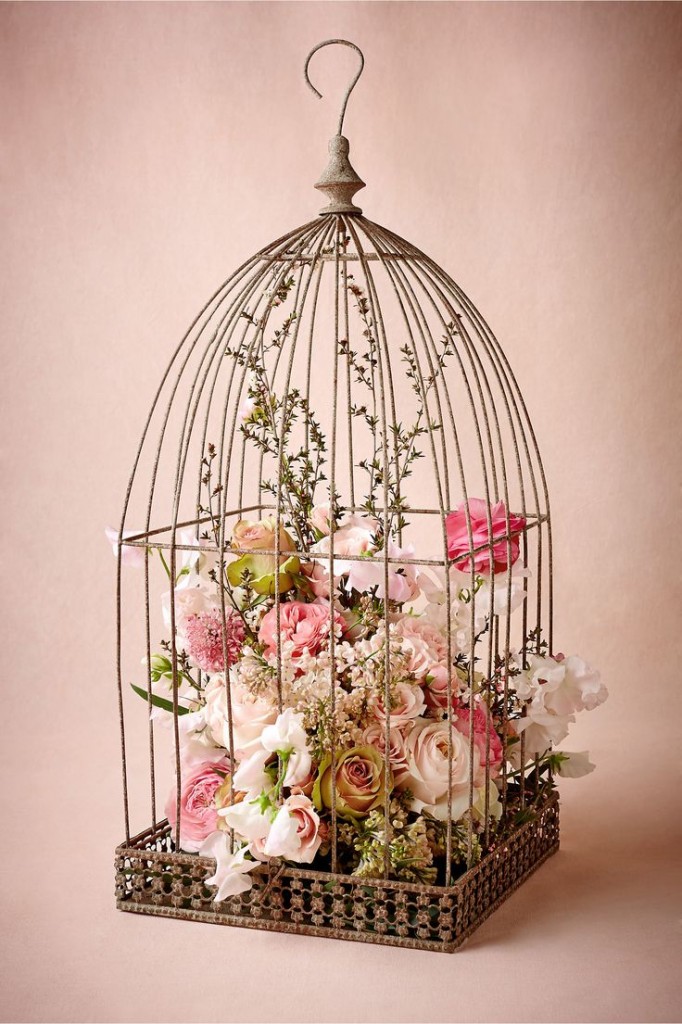Birdcage with florals