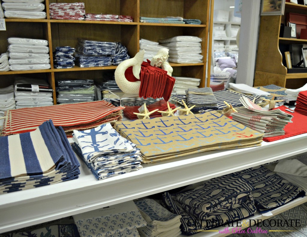 Tabletop linens at Hildreth's