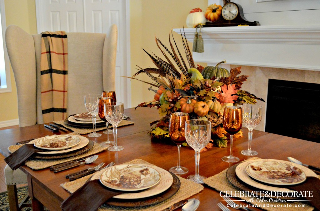 A Fall Tablescape Inspired by Pheasant Dishes
