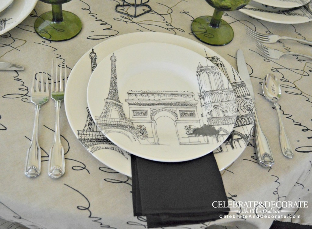 A Paris inspired table setting