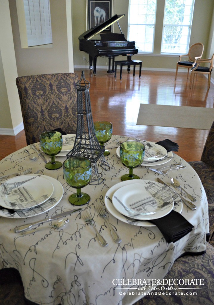 A paris inspired tablescape in my new dining room