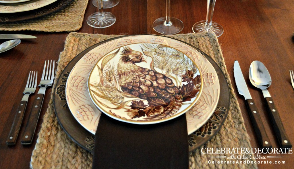 Pheasant Inspired Tablescape 2