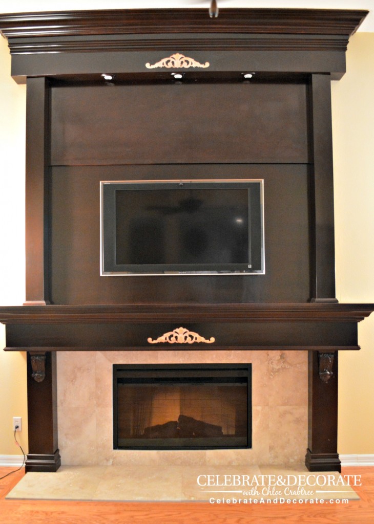Fireplace with trim removed