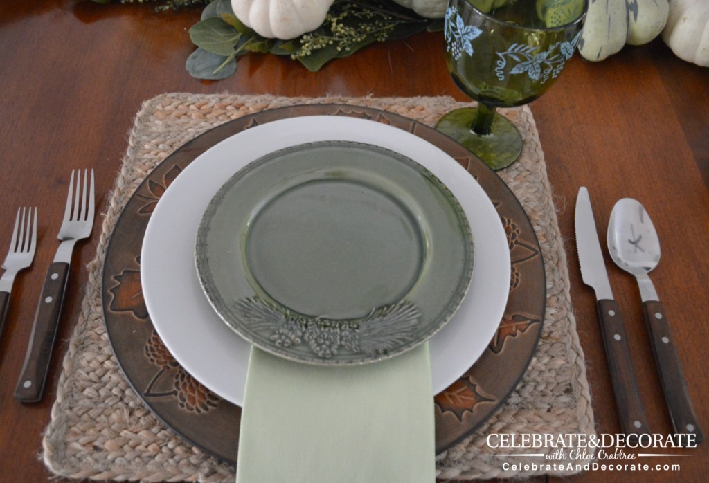 Building a plate stack for a tablescape