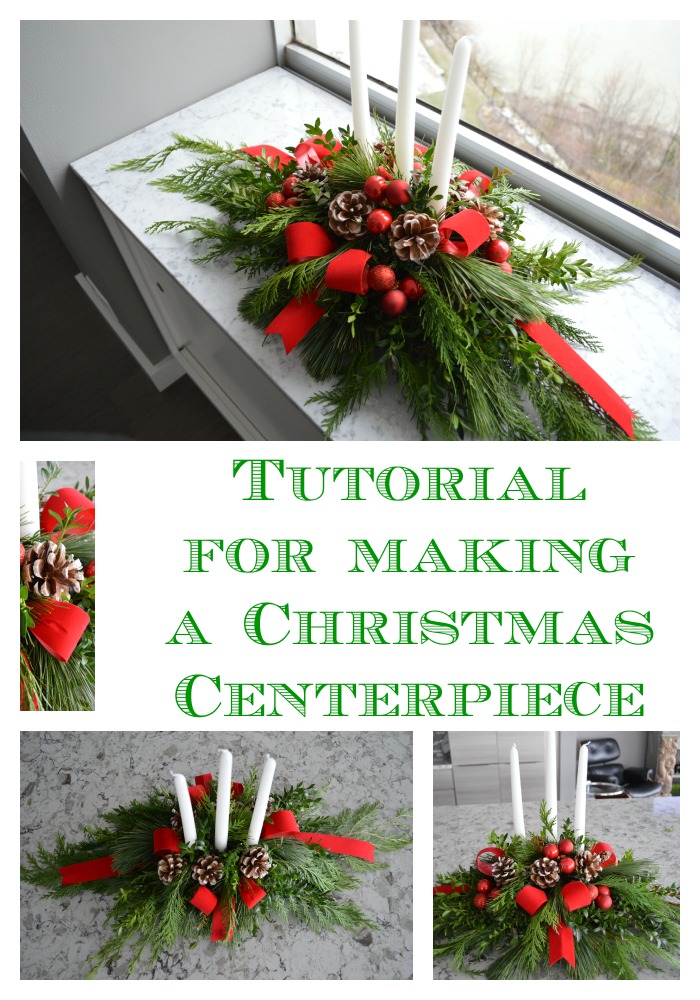 Tutorial for making a Christmas Centerpiece