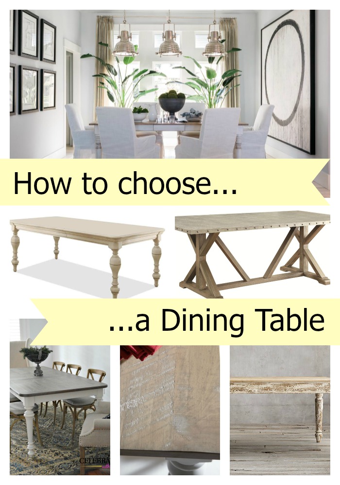 How to choose a dining table