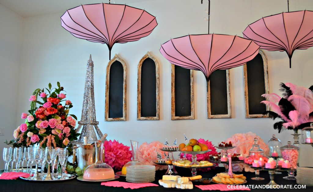 A Paris inspired party in Pink and Black