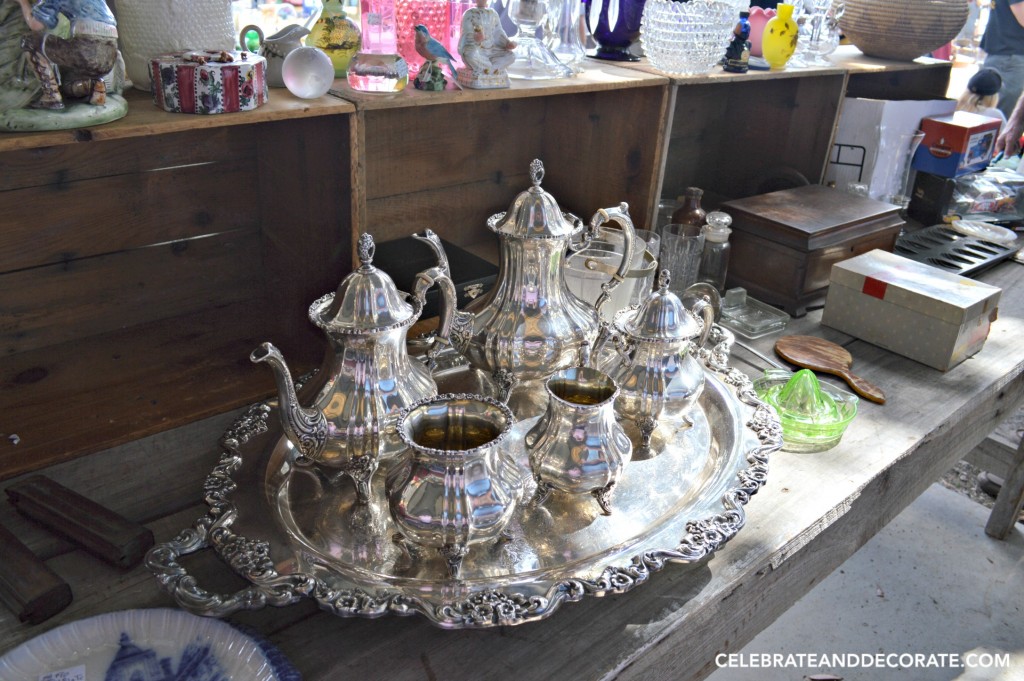 A full silver tea set