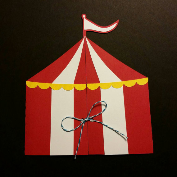 Circus Tent Invitations