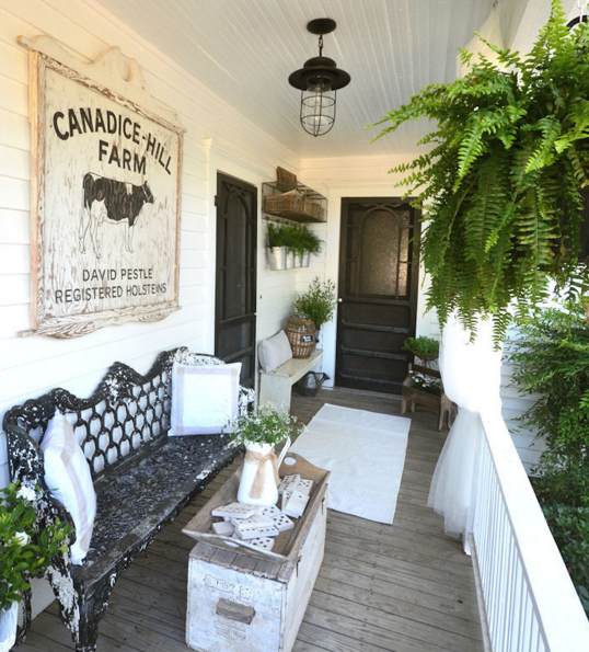 A Farmhouse back porch