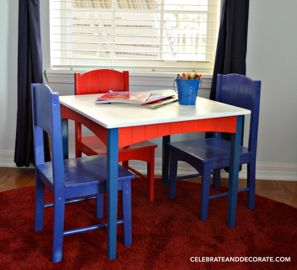 Updating a Child's Table and Chairs