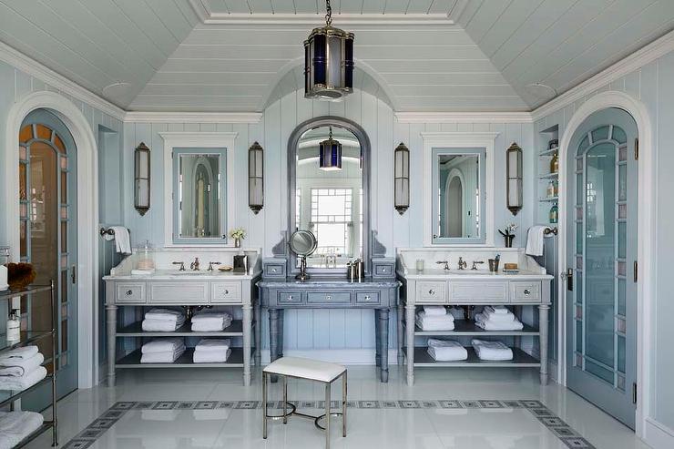 blue-and-gray-cottage-bathroom-blue-make-up-vanity-blue-marble-counter