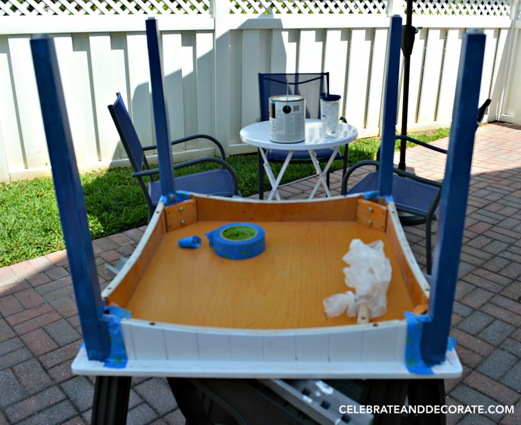 Painting a child's table