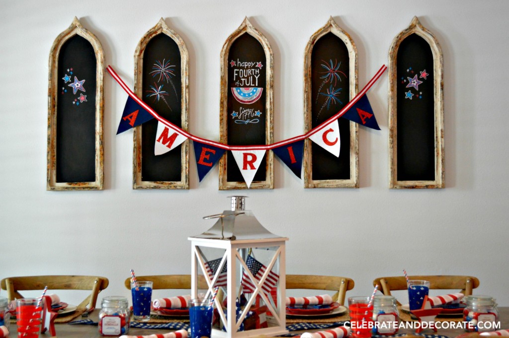 God Bless America Tablescape