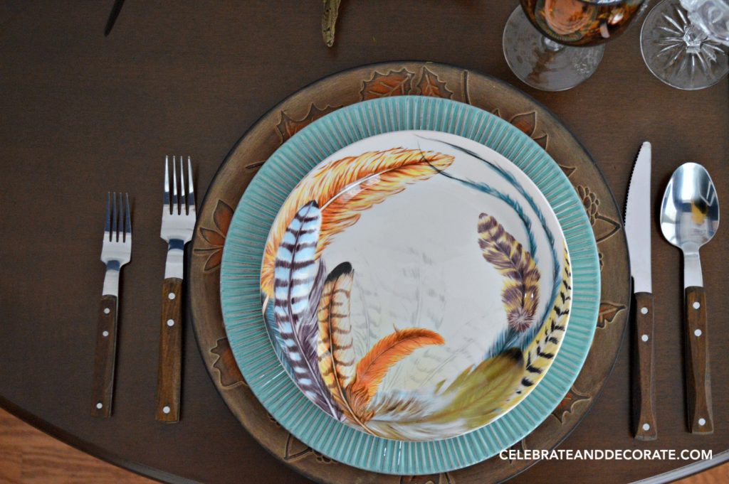 Fall Feather Inspired Tablescape