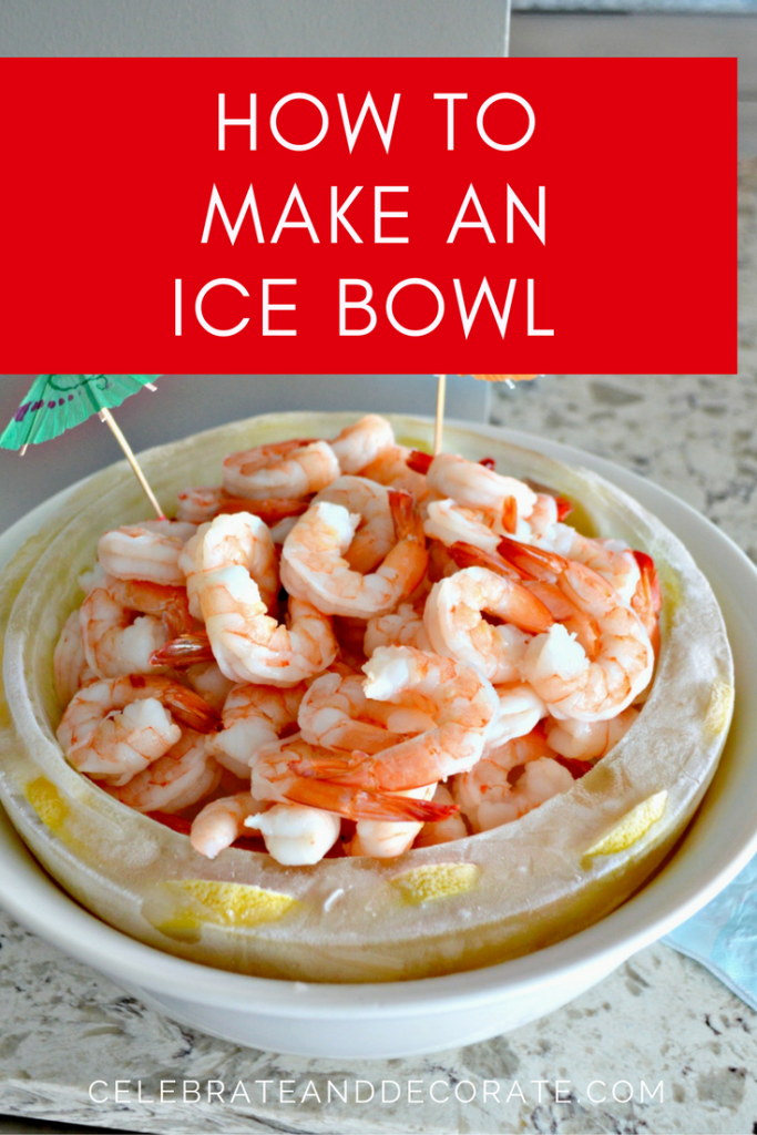 How to make an ice bowl (2)