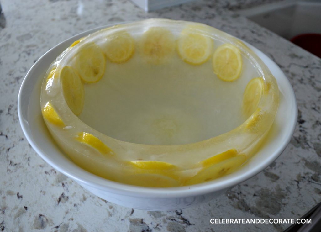 How to make an ice bowl for serving shellfish.