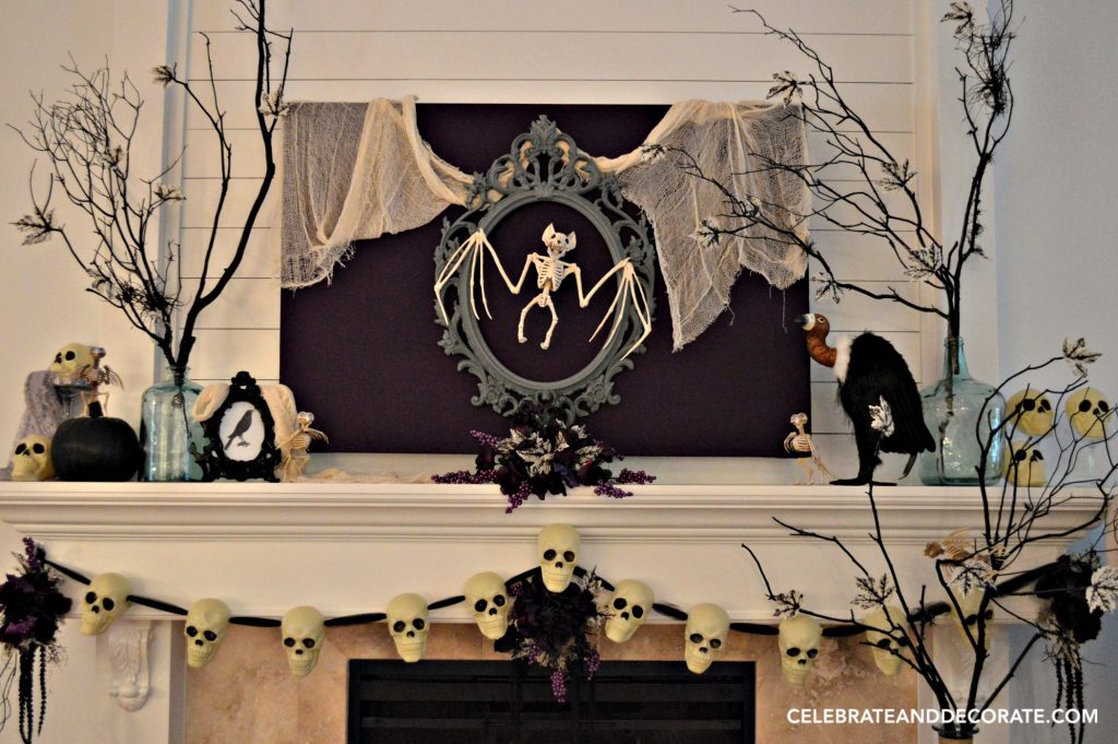 skeleton-halloween-mantel-decor