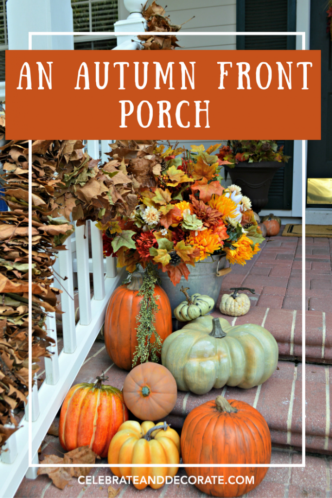 A Lush Autumn Front Porch decorated for the season