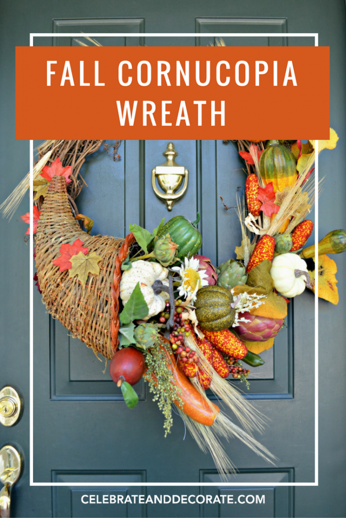 A Fall Cornucopia wreath DIY that celebrates the splendor of the season