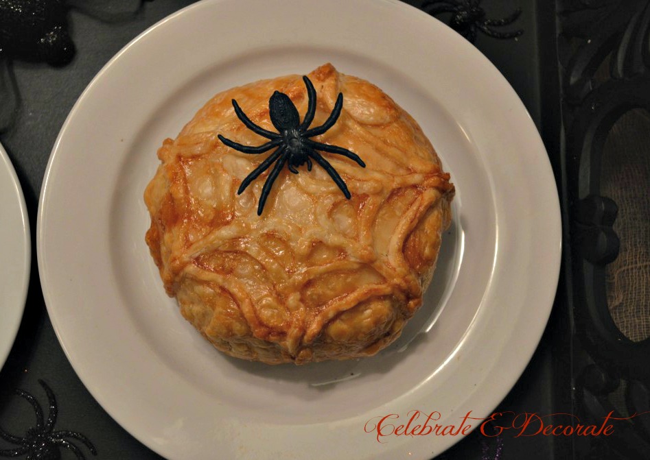 halloween-spider-web-baked-brie