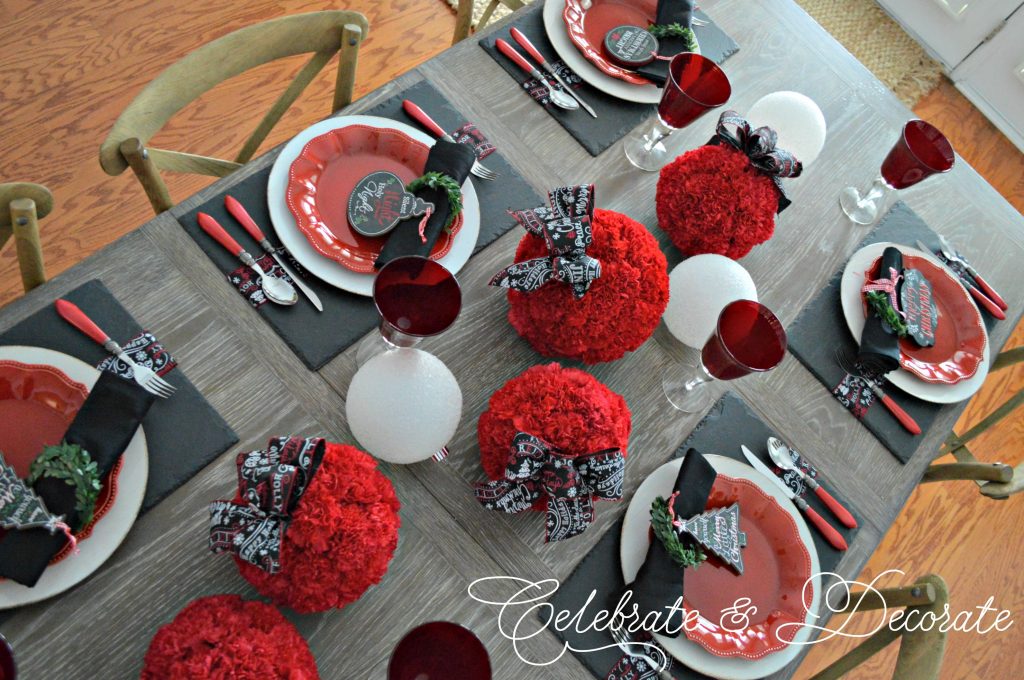 Holiday Tablescape for Christmas 