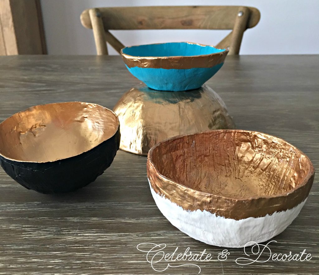 How to make paper mache bowls