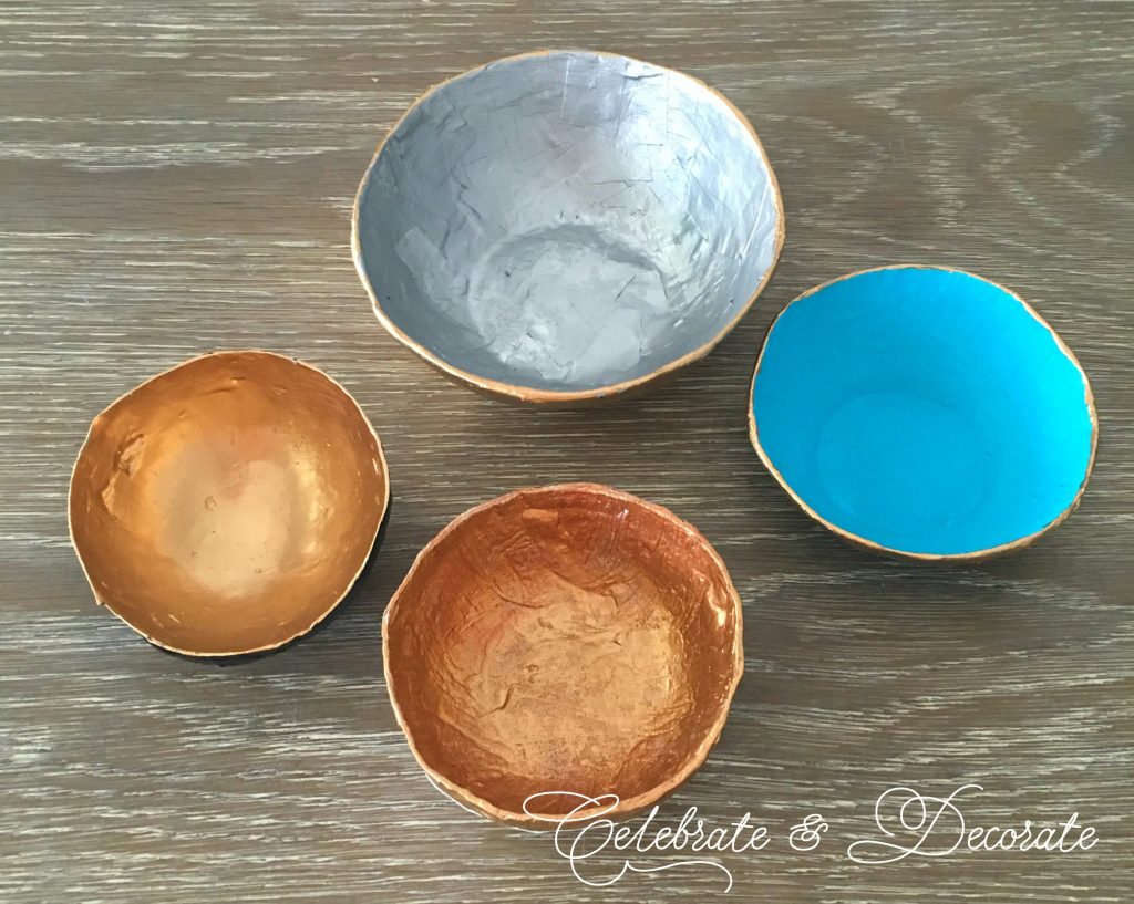 How to make paper mache bowls