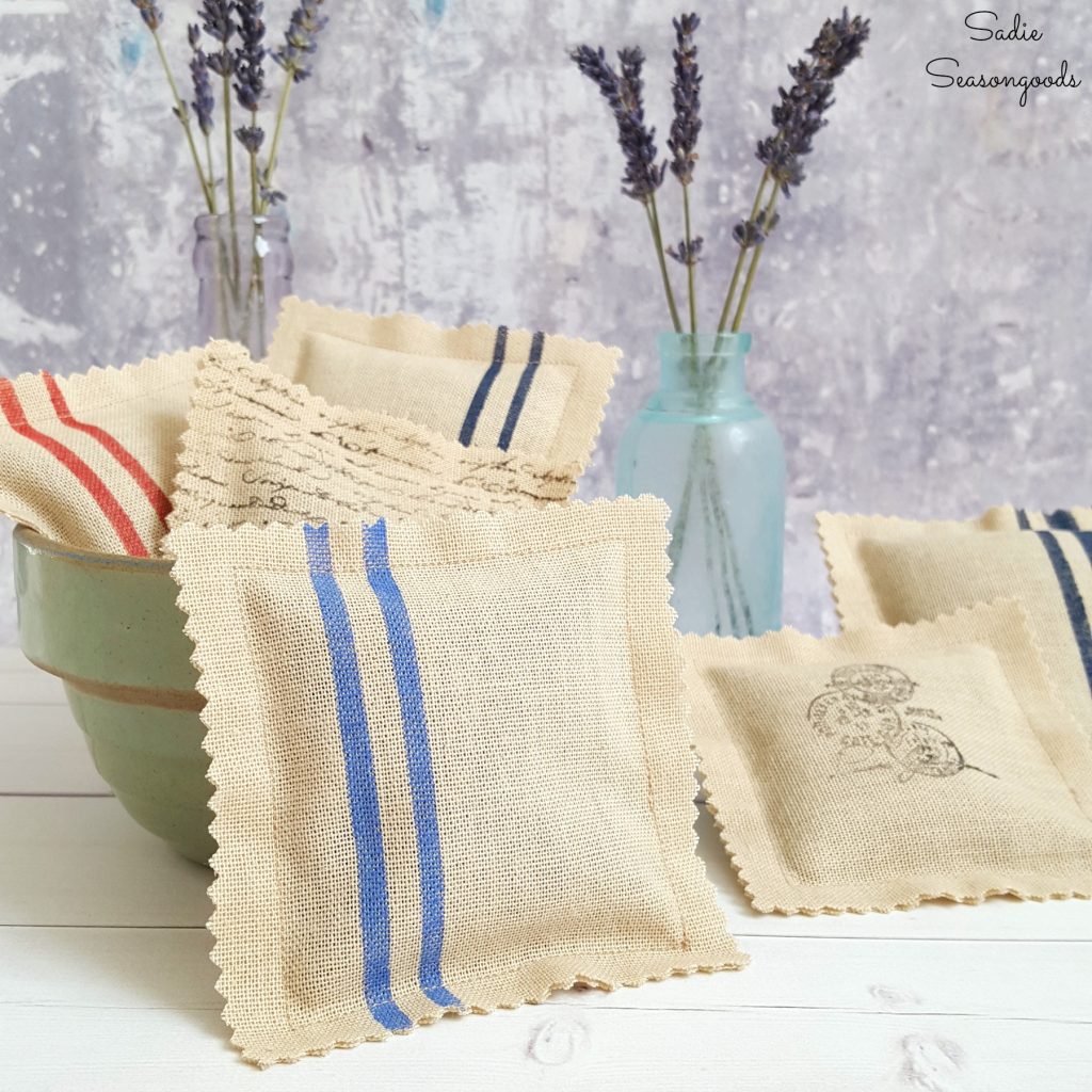 Curtain_from_thrift_store_repurposed_as_French_inspired_grain_sack_lavender_sachets_by_Sadie_Seasongoods