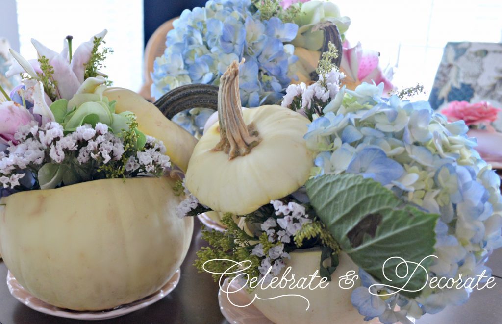 Fall table in pastels
