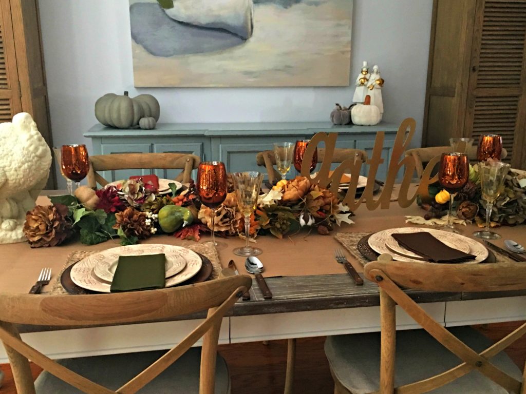 Thanksgiving tablescape