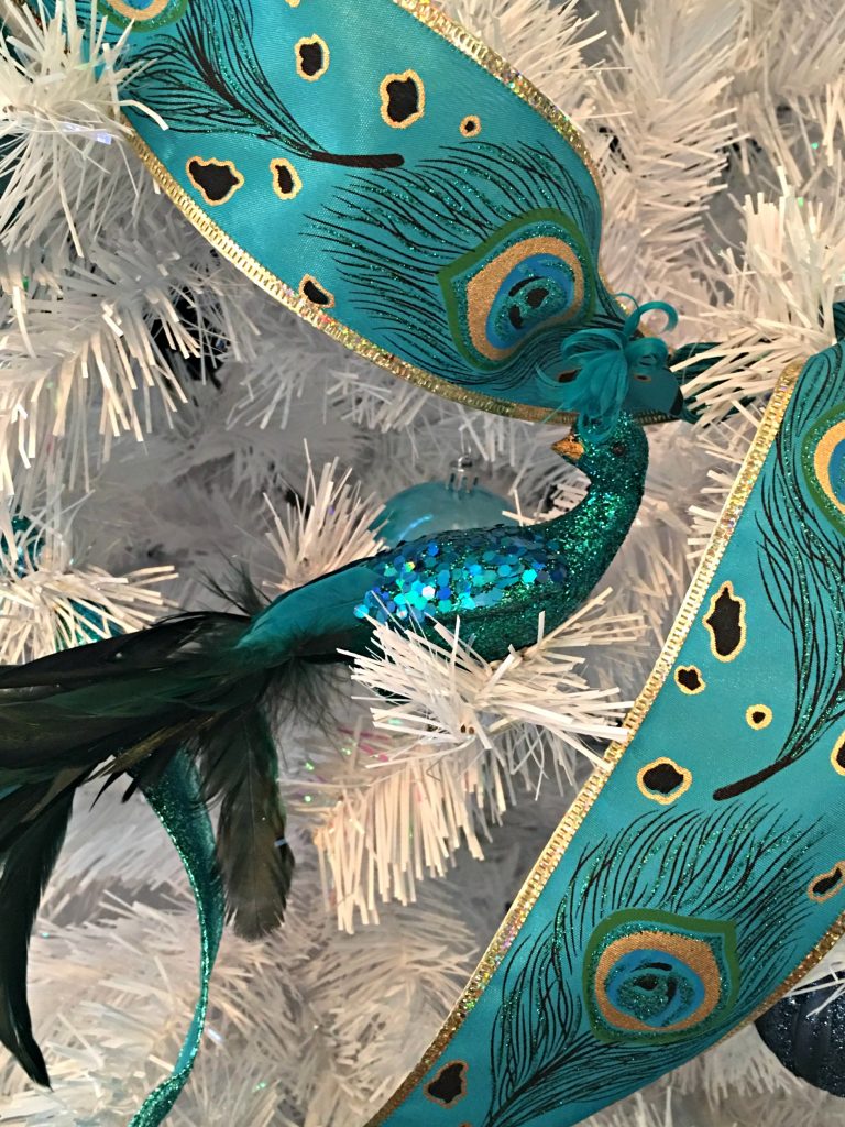 Peacock themed Christmas Tree